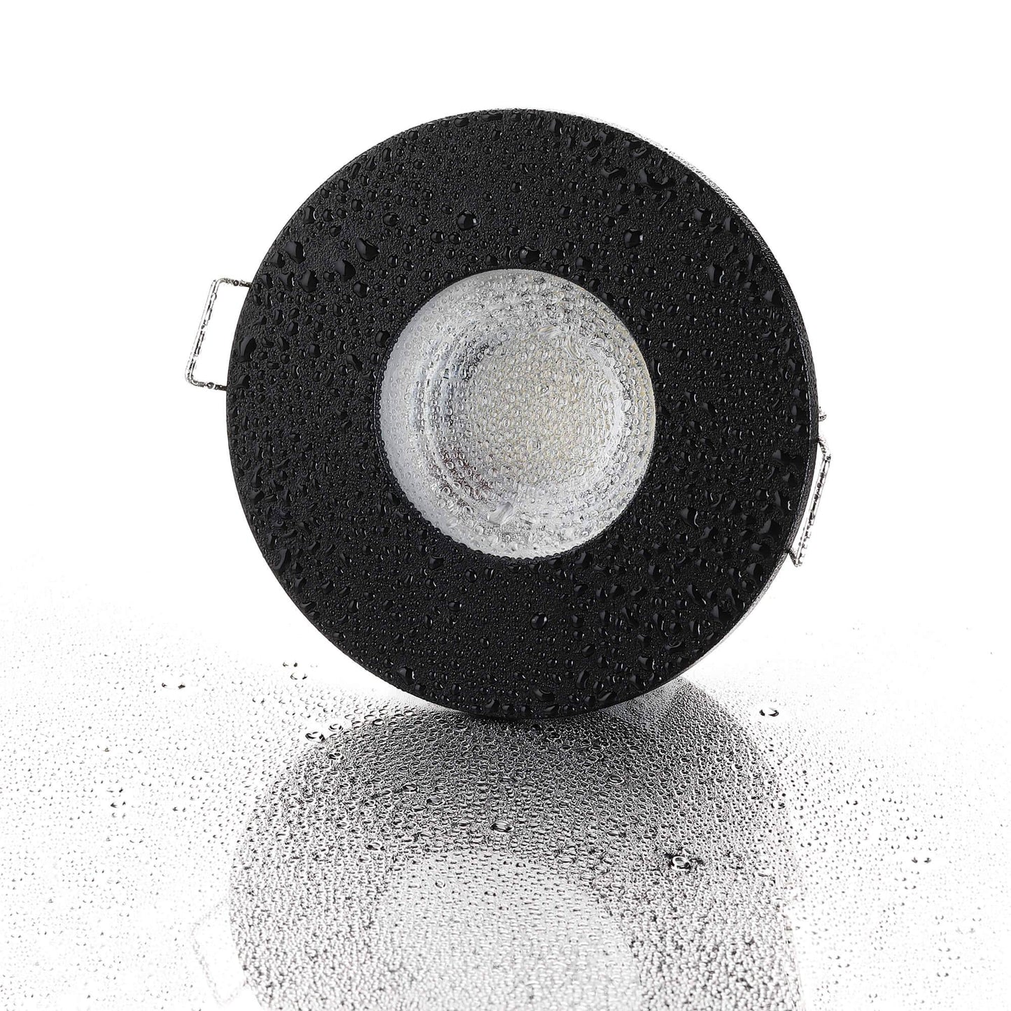 LED Einbaustrahler IP65 - Schwarz Rund 5W GU10 - Fora