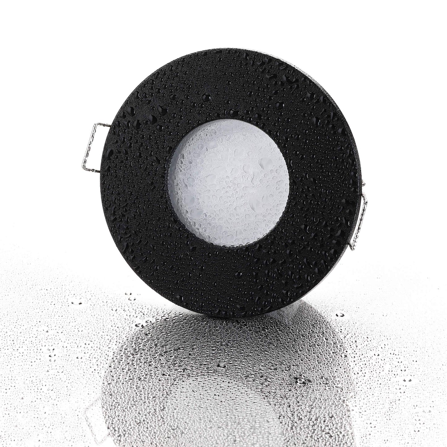LED Einbaustrahler Flach IP65 - Schwarz Rund 5W Dimmbar 120° - Fora