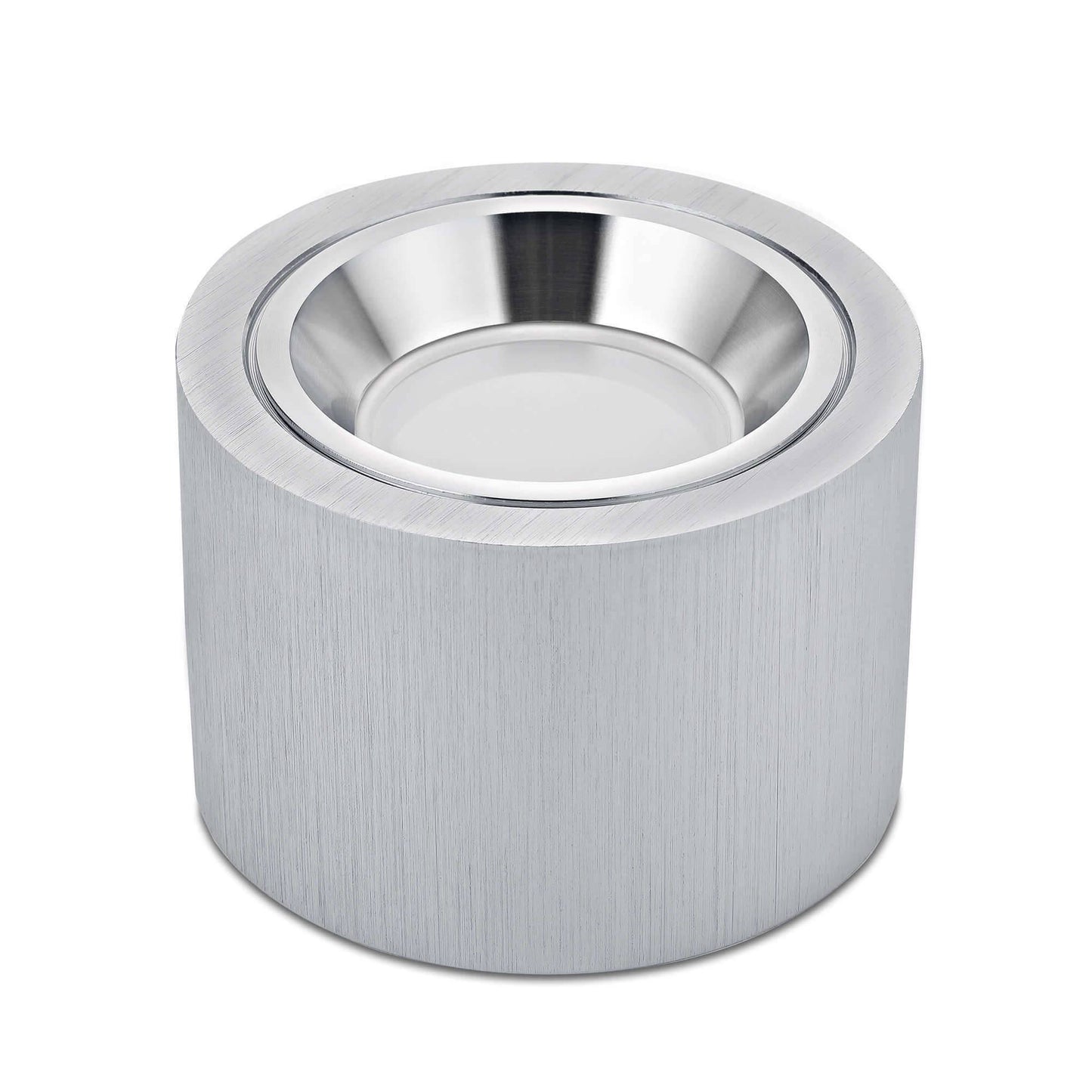 LED Aufbaustrahler Flach in Alu gebürstet 230V 5W Dimmbar 120° - Pio