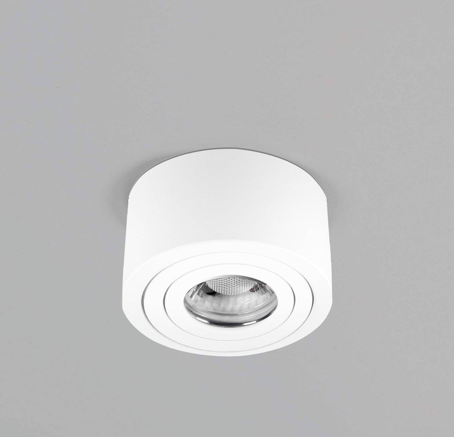 LED Aufbaustrahler IP44 Flach in Weiß Rund 230V 5W Dimmbar - Tablo