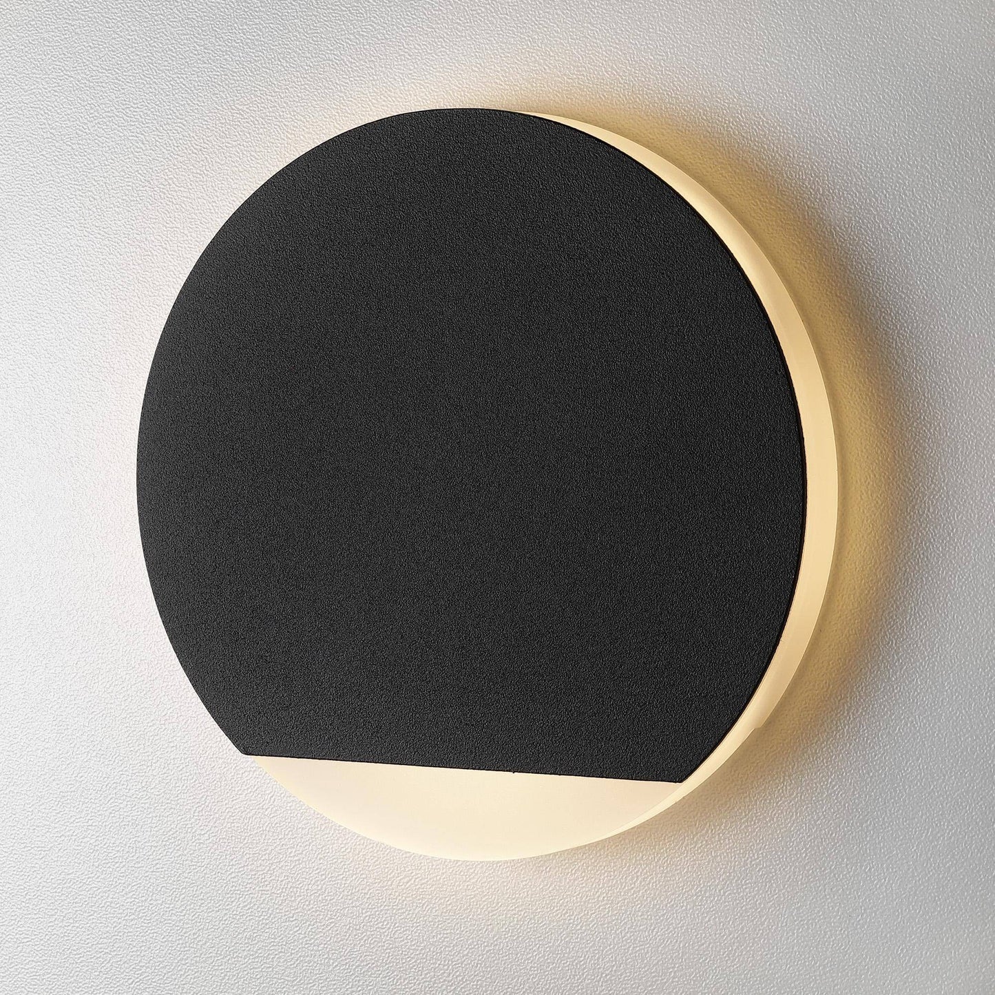 Treppenbeleuchtung - LED Wandeinbauleuchte Schwarz rund - 230V 1,5W