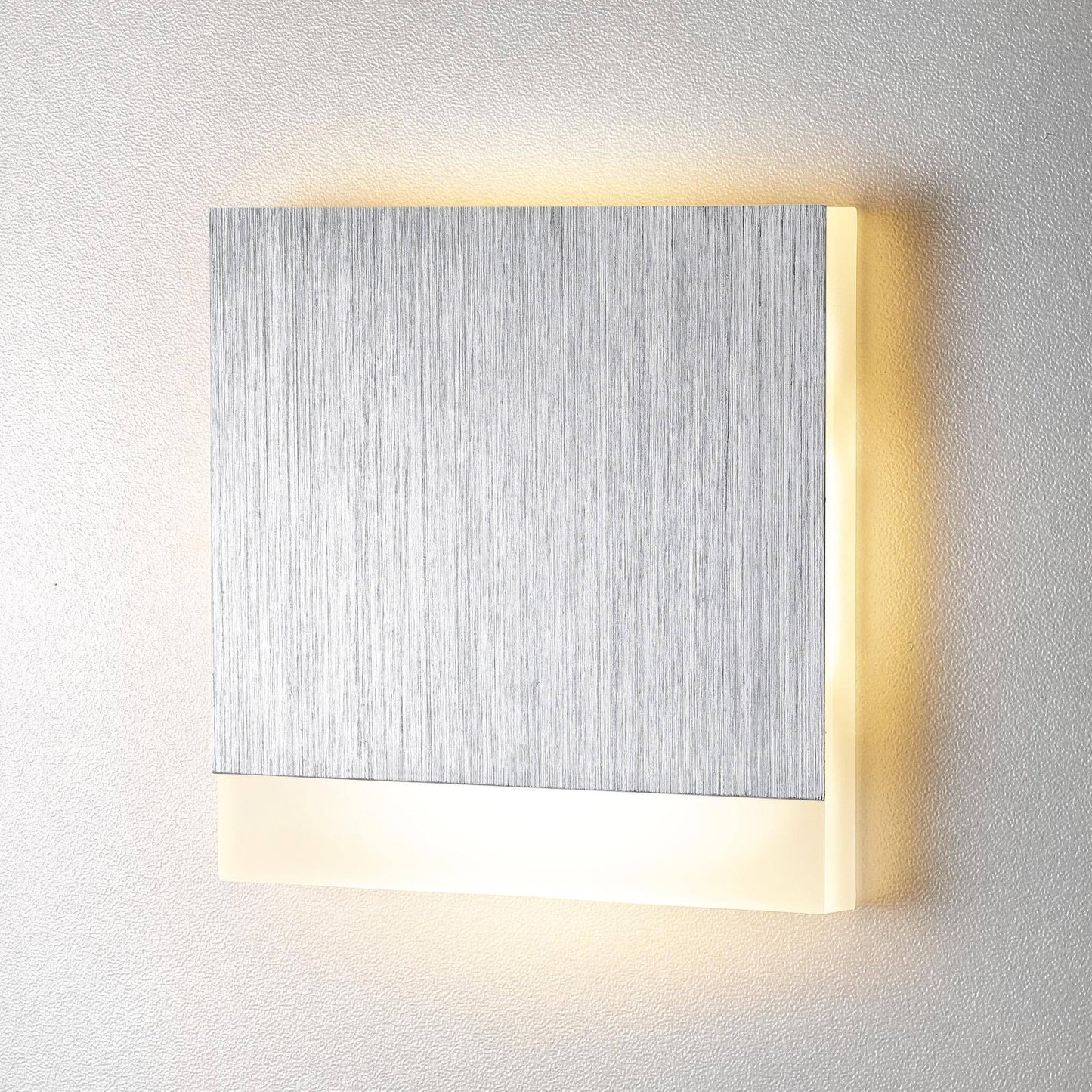 Treppenbeleuchtung - LED Wandeinbauleuchte Stripe in Alu Gebürstet - 230V 1,5W