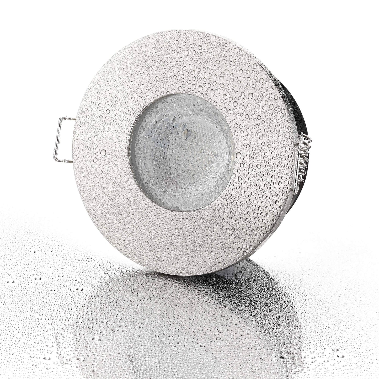 LED Einbaustrahler IP65 Dimmbar - Aluminium gebürstet Rund 5W GU10 - Fora