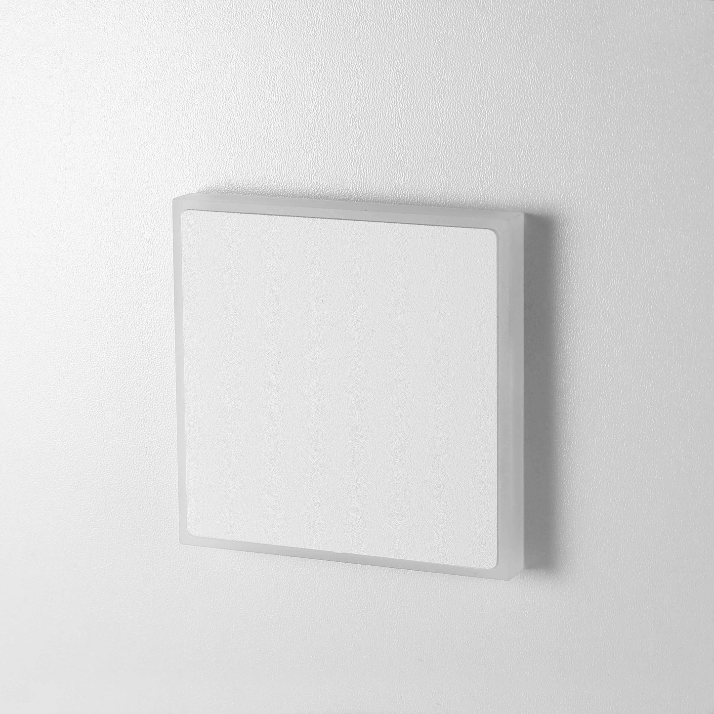 Treppenbeleuchtung - LED Wandeinbauleuchte in Weiß quadratisch - 230V 1,5W