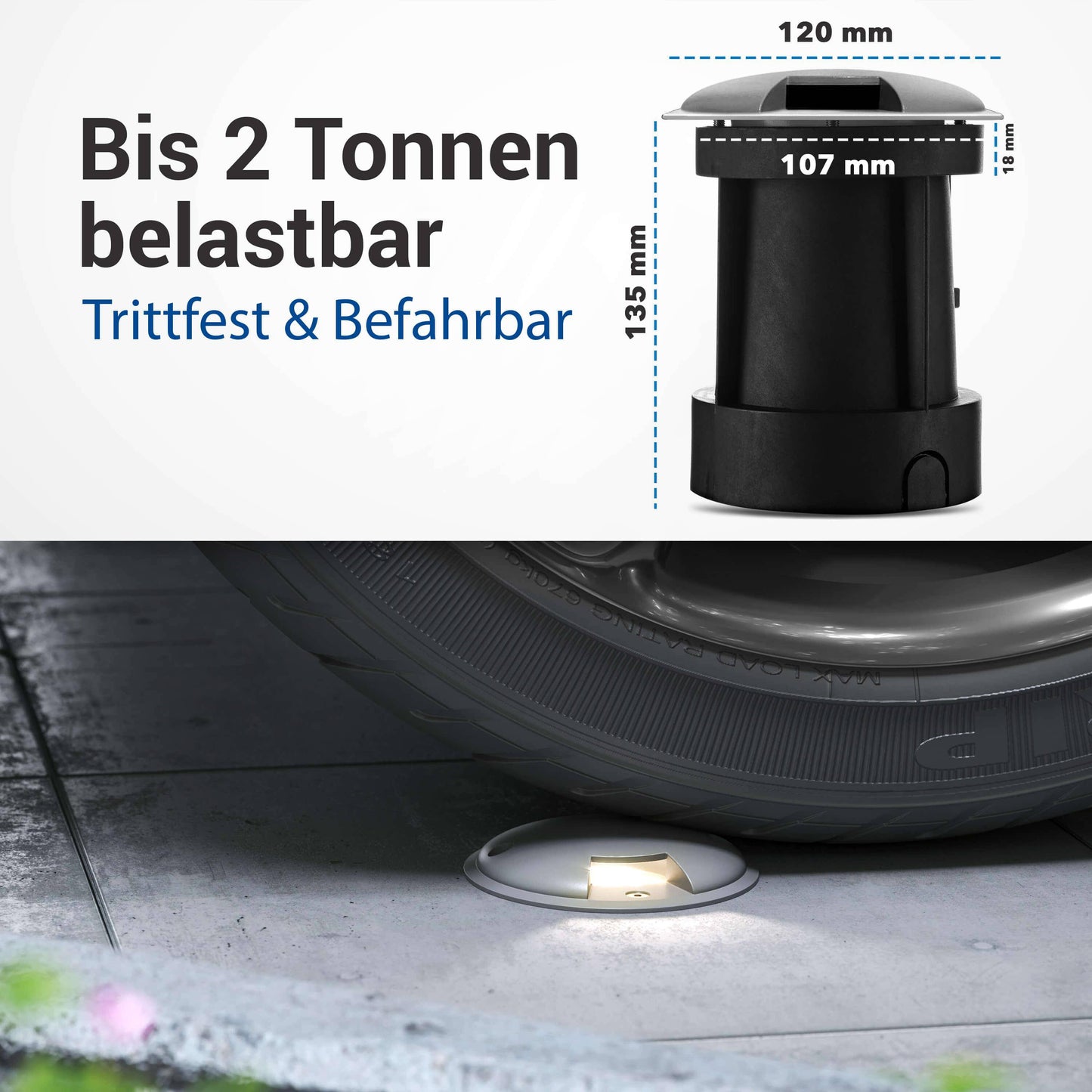 LED Bodenleuchte in Grau 1-flammig mit RGB Farbwechsel - Smart Home Alexa & Google