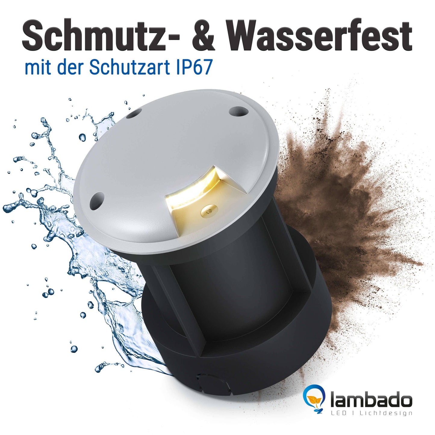 LED Bodenleuchte in Grau 1-flammig mit RGB Farbwechsel - Smart Home Alexa & Google