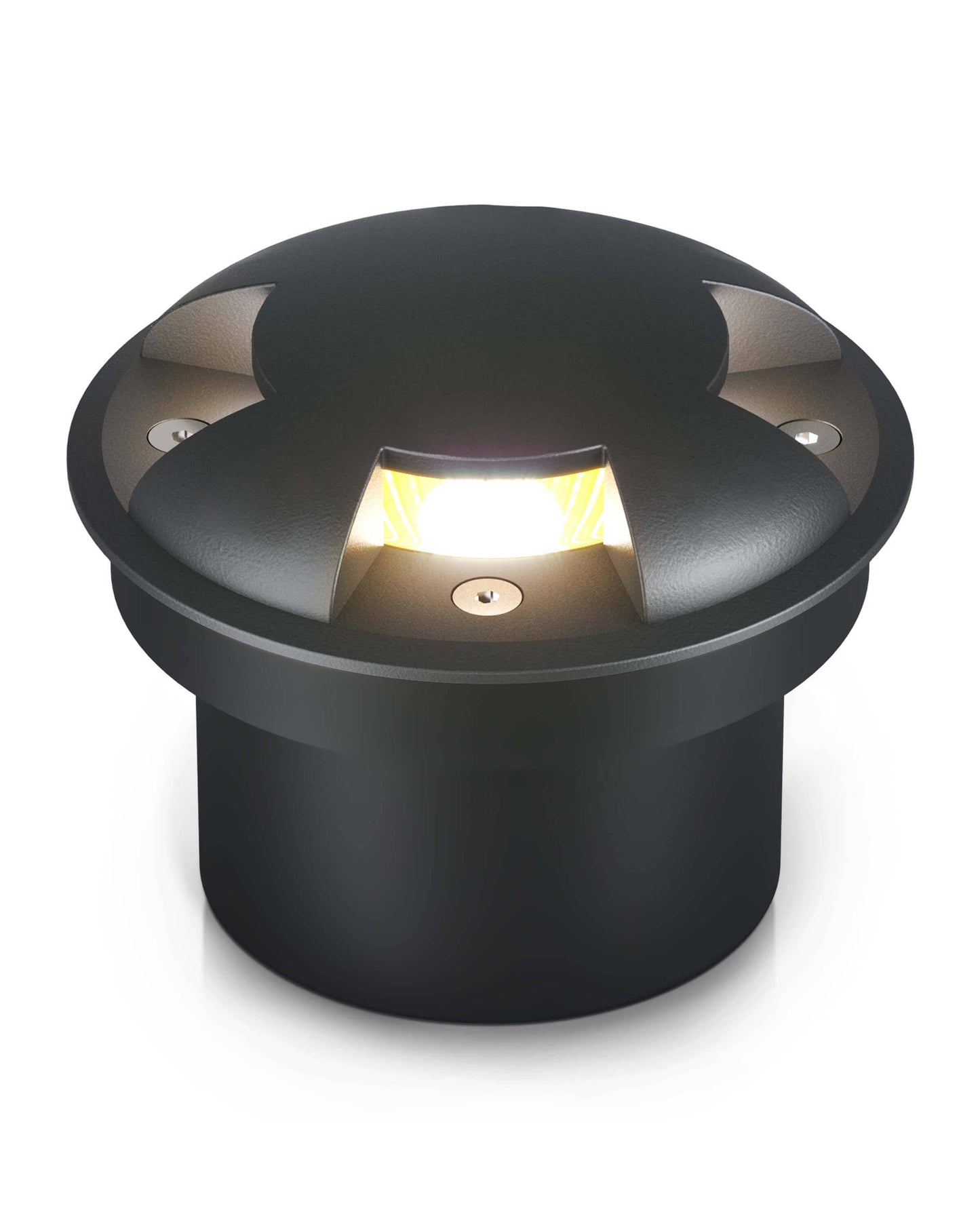 LED Bodenleuchte flach in Schwarz 3-flammig inkl. LED 5W 230V