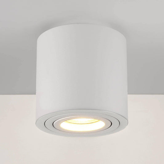 LED Aufbaustrahler 230V Weiß Rund - 5W GU10 LED - Glabo