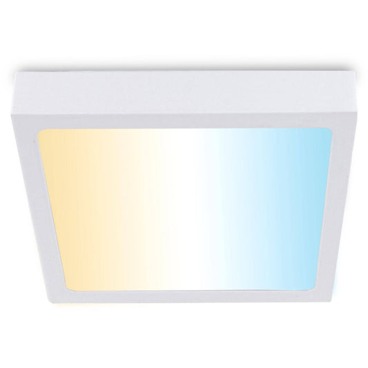 LED Deckenleuchte - Aufbauleuchte eckig 270 x 270 mm - 24W CCT