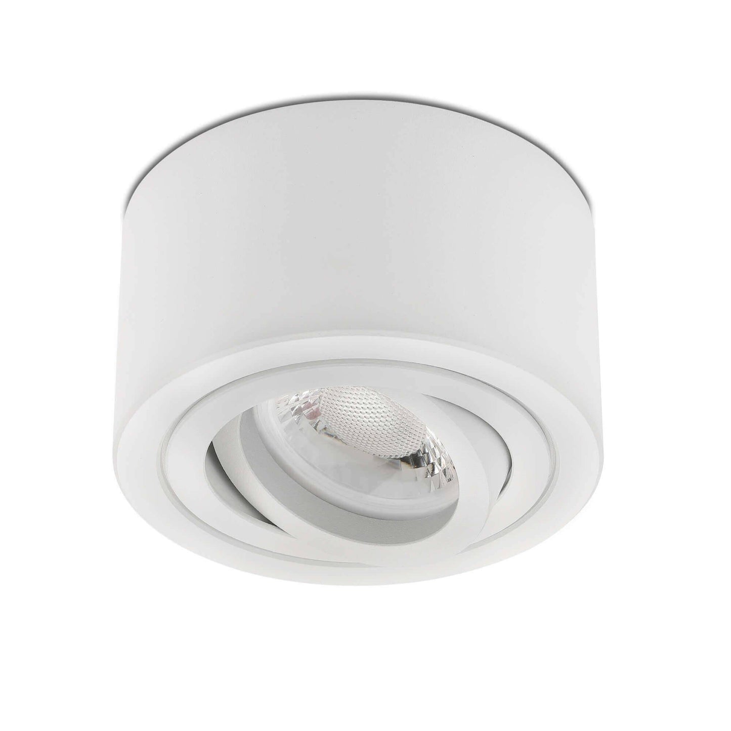 LED Aufbaustrahler Flach - Weiß Rund 230V 5W Dimmbar - Tablo