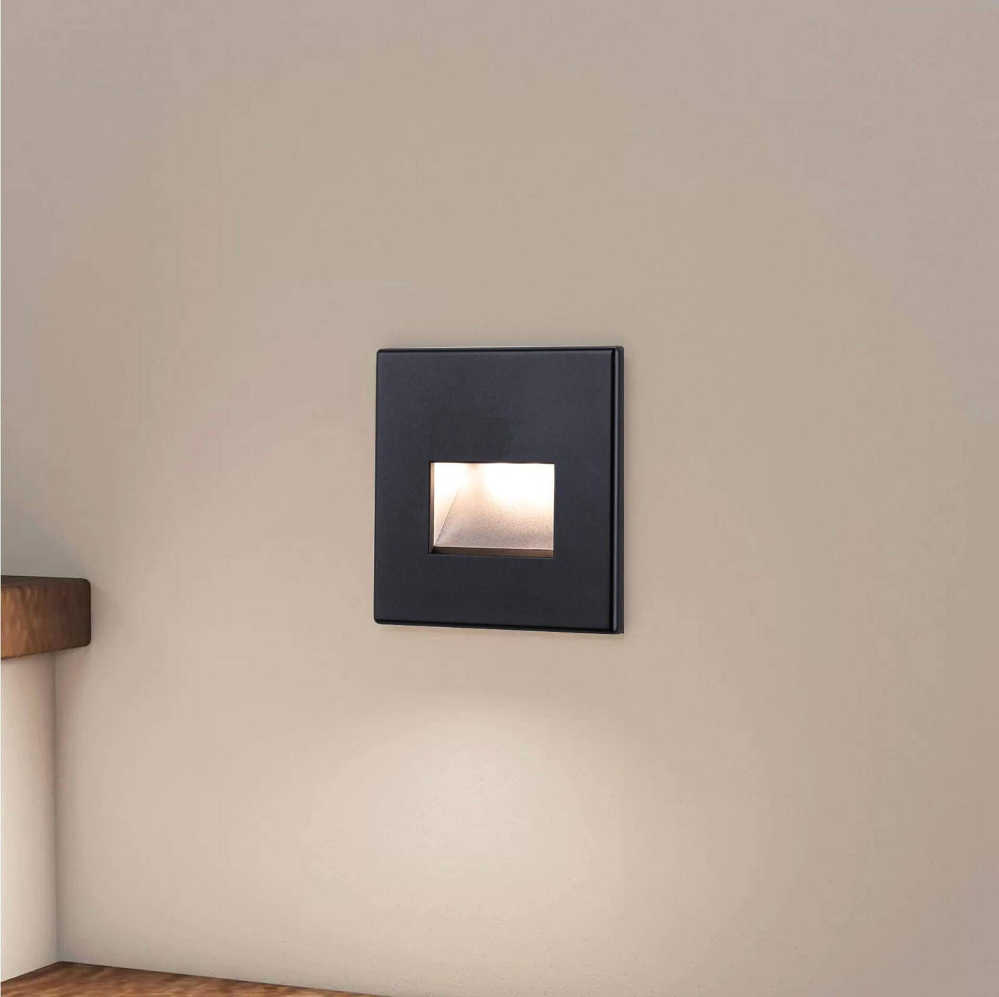 Wandeinbauleuchte - LED Treppenbeleuchtung Cut in Schwarz - 230V 1,5W CCT
