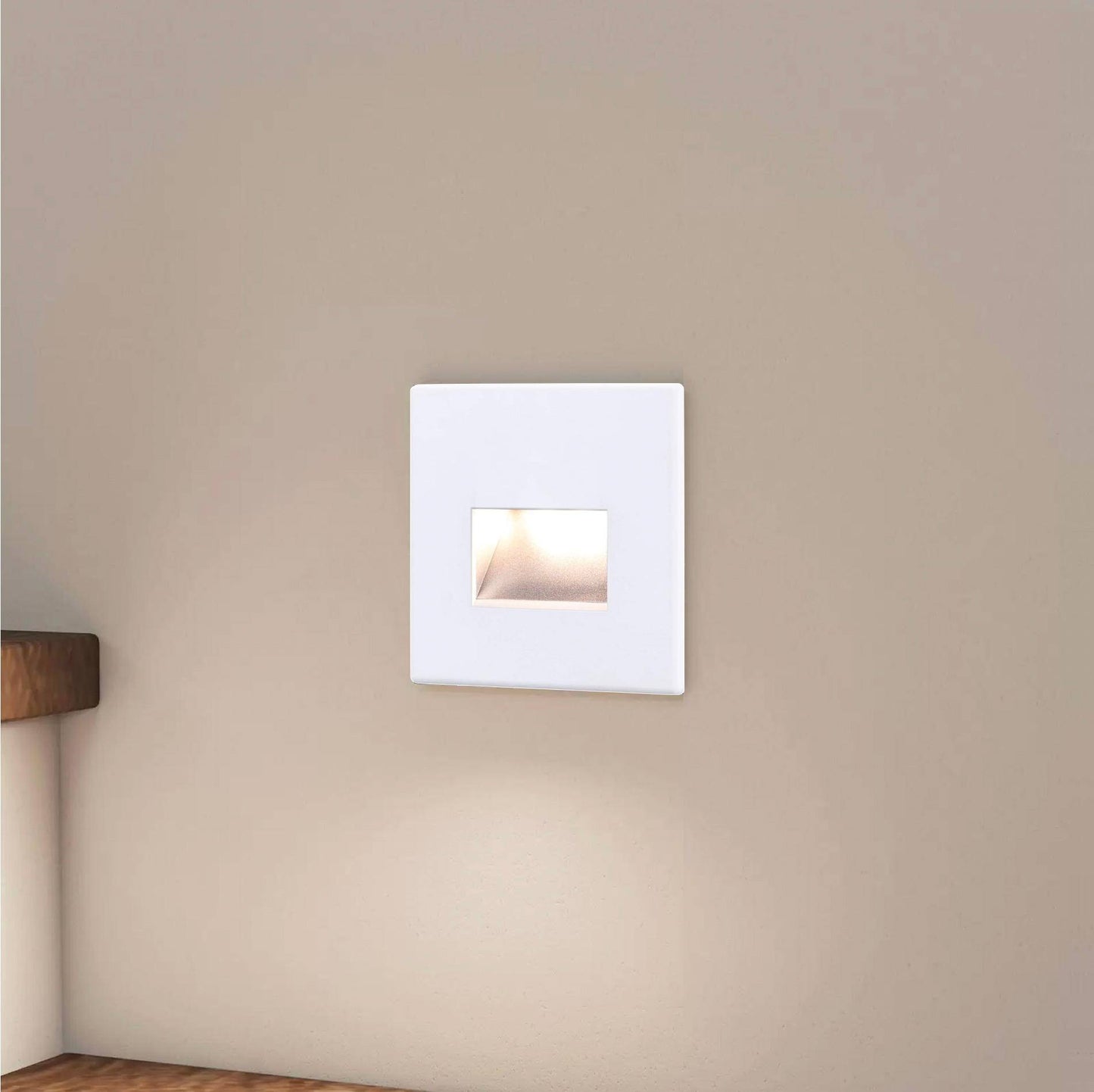 Wandeinbauleuchte - LED Treppenbeleuchtung Cut in Weiß - 230V 1,5W CCT