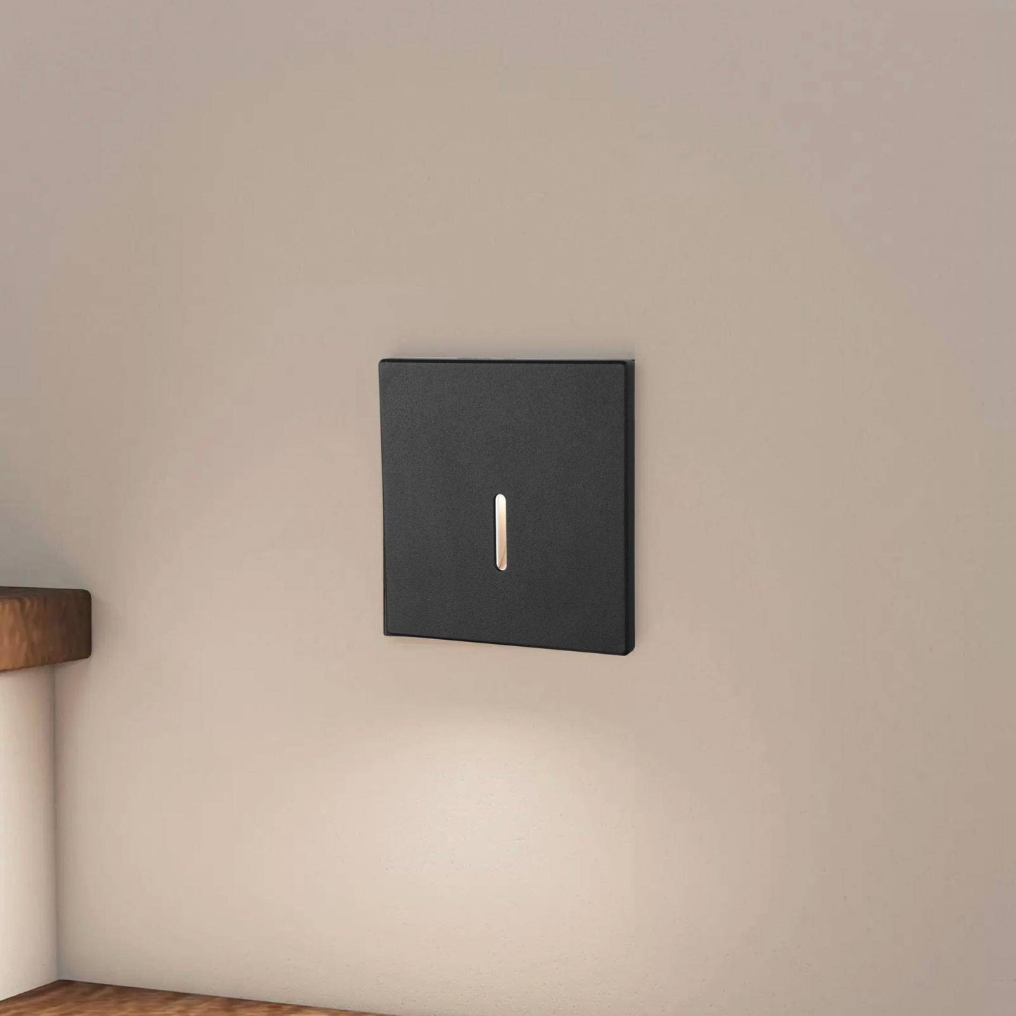 Wandeinbauleuchte - LED Treppenbeleuchtung Line in Schwarz - 230V 1,5W CCT