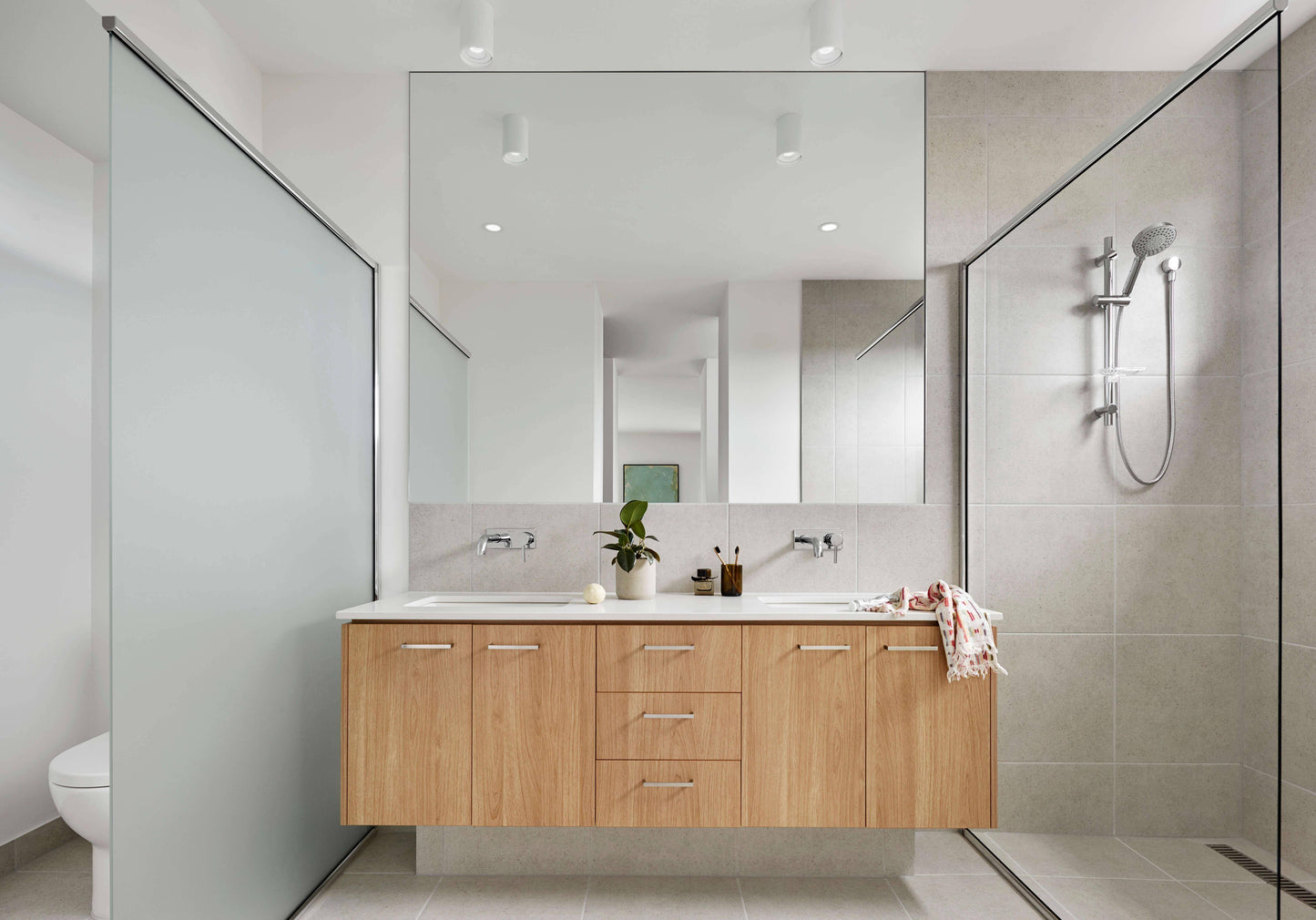 LED Aufbaustrahler IP44 Weiß Rund - 5W GU10 230V - Lavabo