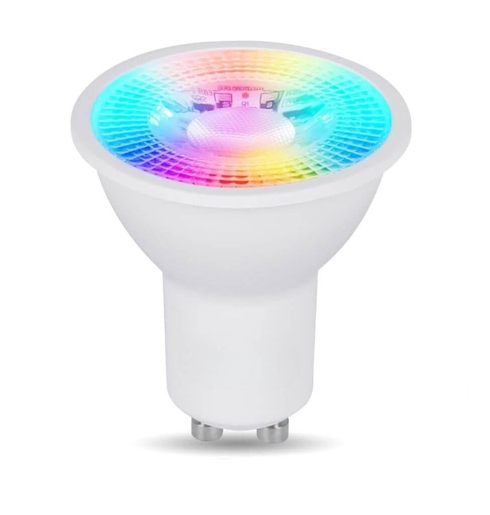 GU10 LED-Leuchtmittel 5W RGB+CCT Farbwechsel mit Fernbedienung