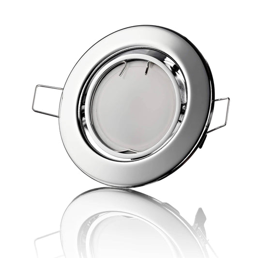 LED Einbaustrahler Flach - Chrom Rund 5W Dimmbar 120° - Classico