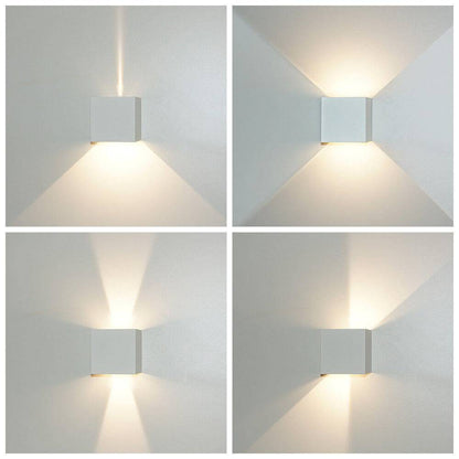 LED Wandleuchte Up&Down Außenwandleuchte Weiss - Coso