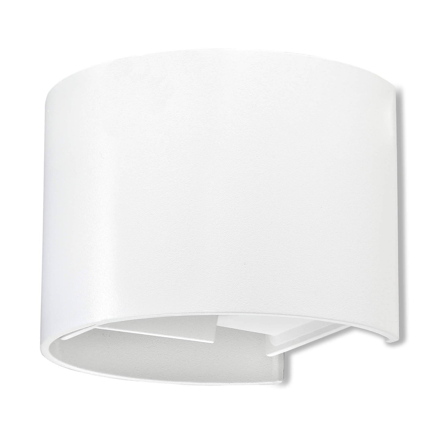 LED Wandleuchte Up&Down Außenwandleuchte Rund Weiss - Coso