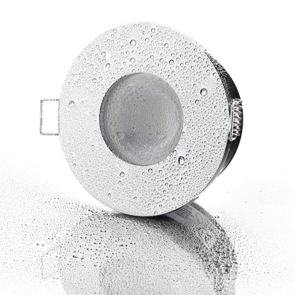 LED Einbaustrahler IP65 - Chrom Rund 5W GU10 - Fora