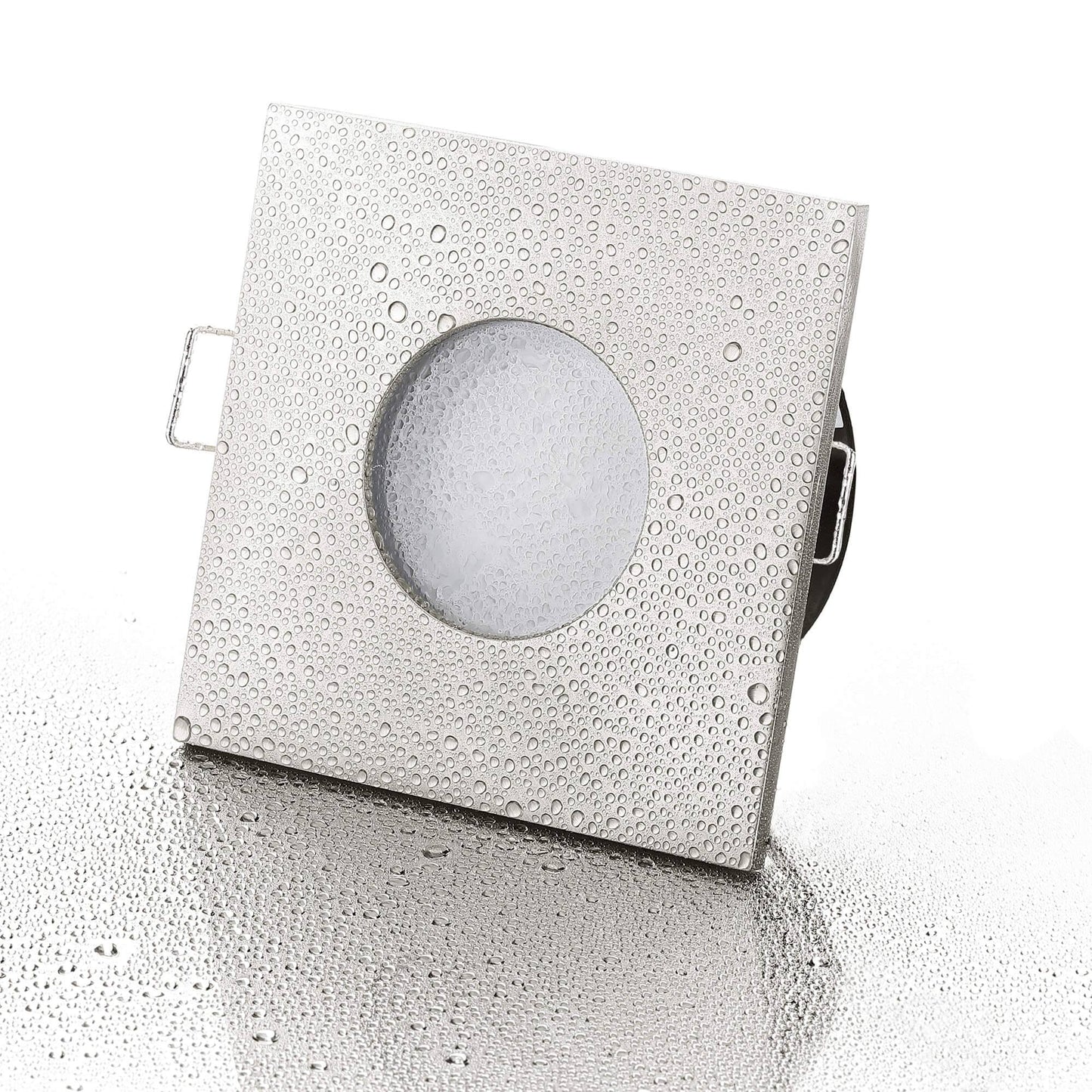 LED Einbaustrahler Flach IP65 - Edelstahl gebürstet Eckig 5W Dimmbar 120° - Fora