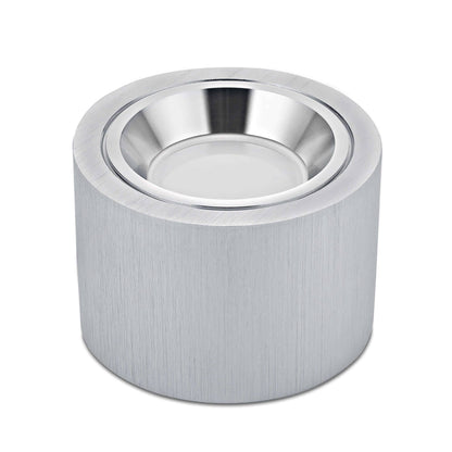 LED Aufbaustrahler Flach in Alu gebürstet 230V 5W Dimmbar 120° - Pio