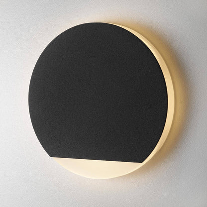 Treppenbeleuchtung - LED Wandeinbauleuchte Schwarz rund - 230V 1,5W
