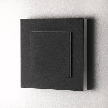 Treppenbeleuchtung - LED Wandeinbauleuchte 3D in Schwarz eckig - 230V 1,5W