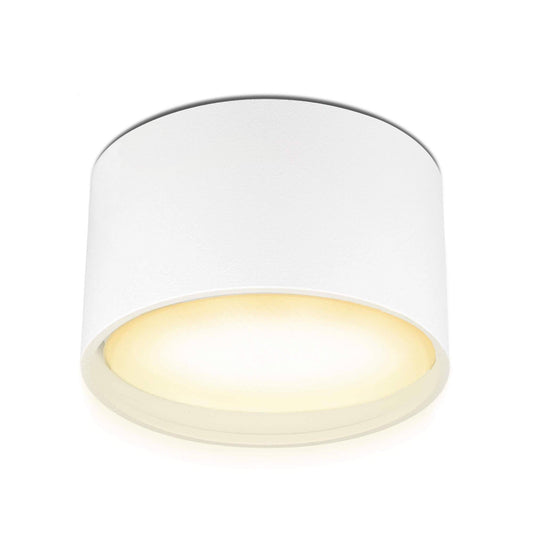 Flache Aufbauleuchte in Weiß rund inkl. LED GX53 6W Dimmbar - Mira
