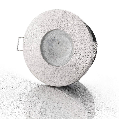 LED Einbaustrahler IP65 Dimmbar - Aluminium gebürstet Rund 5W GU10 - Fora
