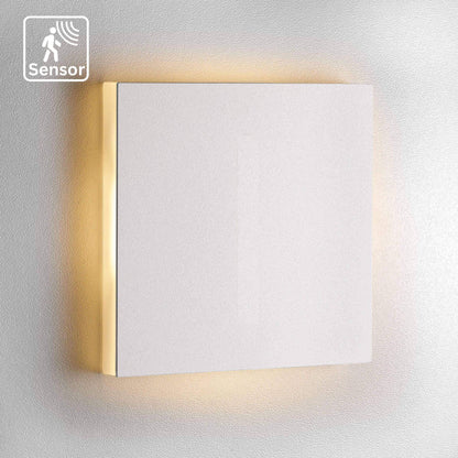 Treppenbeleuchtung mit Bewegungsmelder in Weiss eckig - 230V 1,5W LED