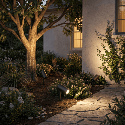 Gartenstrahler mit Erdspieß IP67 inkl. LED GU10 5W 230V