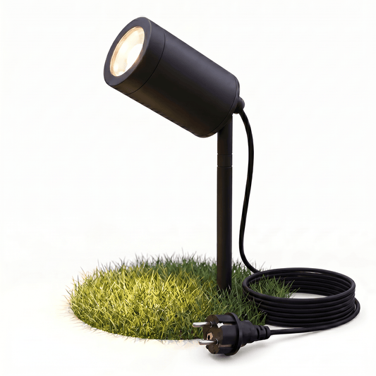 Gartenstrahler mit Erdspieß IP67 inkl. LED GU10 5W 230V Dimmbar