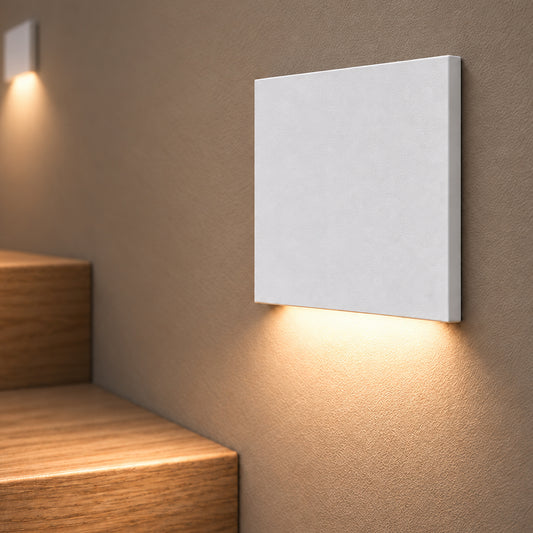 Treppenbeleuchtung - LED Wandeinbauleuchte Down Weiß - 230V 1,5W CCT