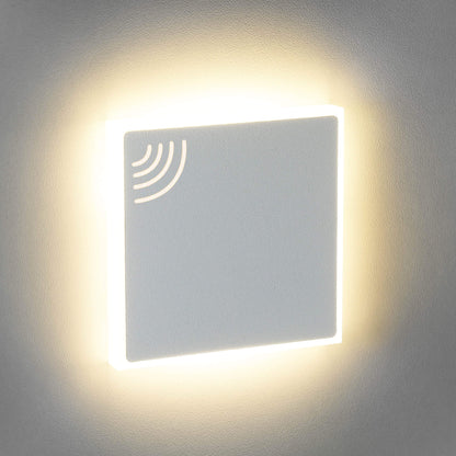 Treppenbeleuchtung mit Bewegungsmelder in Weiss quadratisch - 230V 1,5W LED
