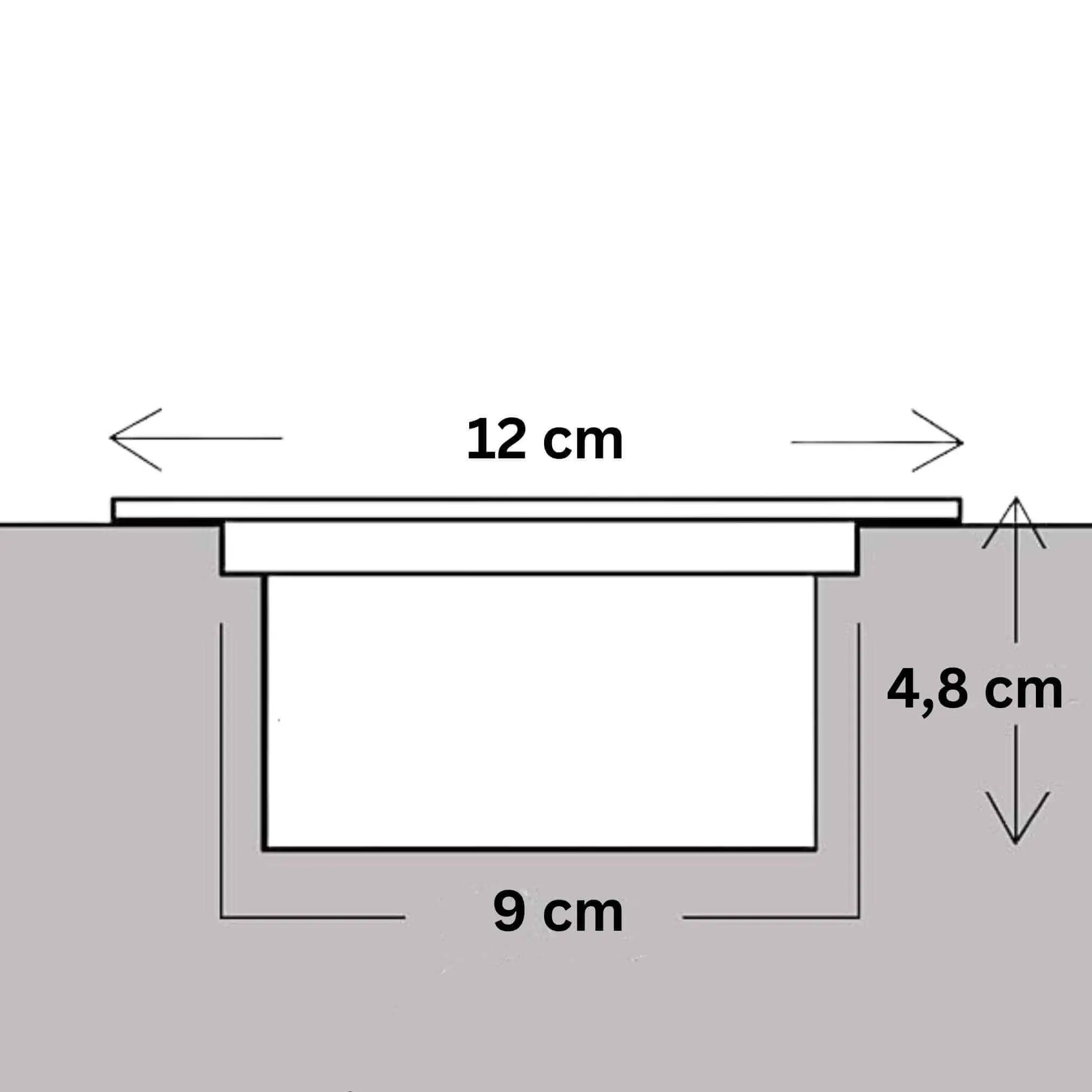 Solar LED Bodeneinbaustrahler IP65 für außen in Schwarz Ø12cm