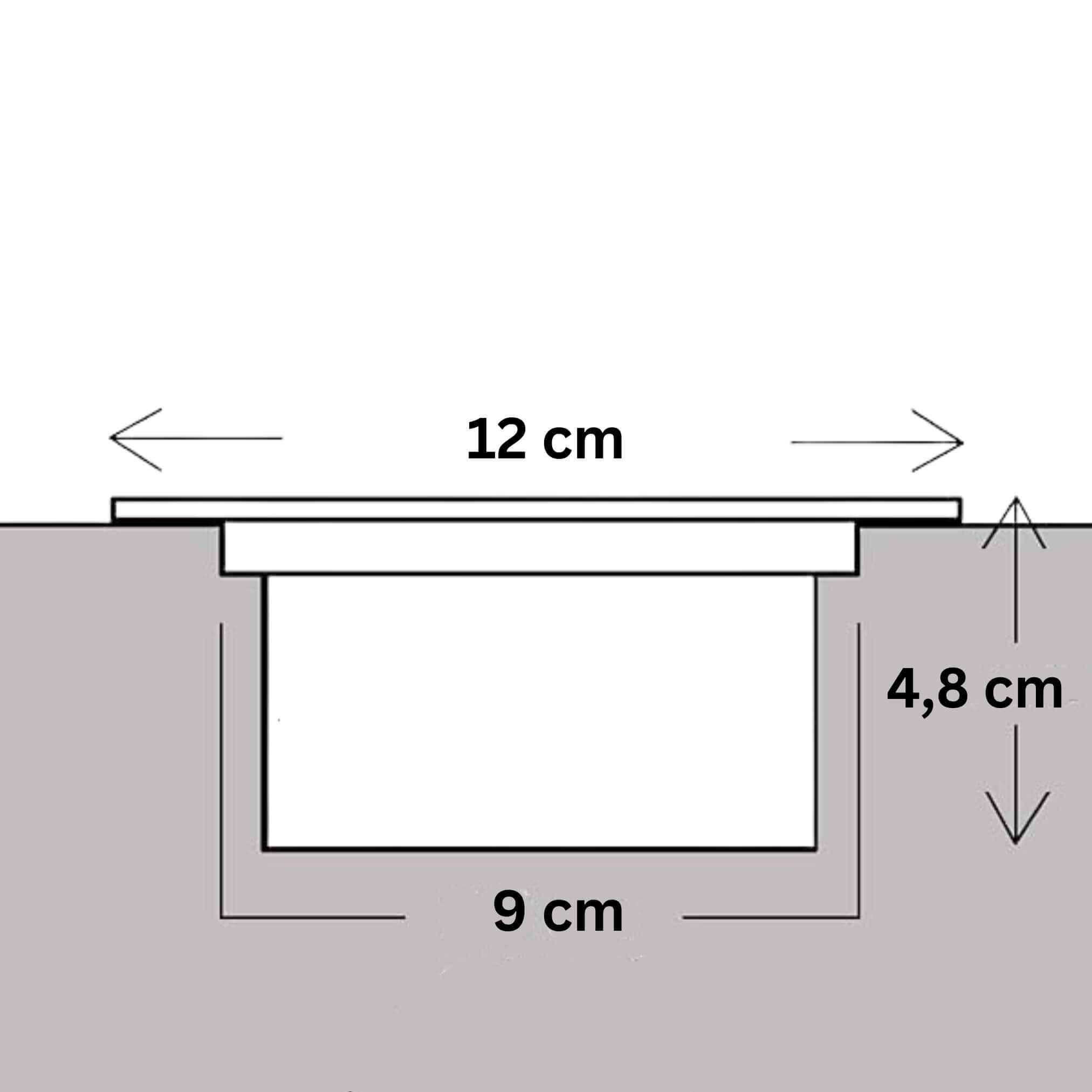 3er-Set Solar LED Bodeneinbaustrahler IP65 für außen in Schwarz Ø12cm