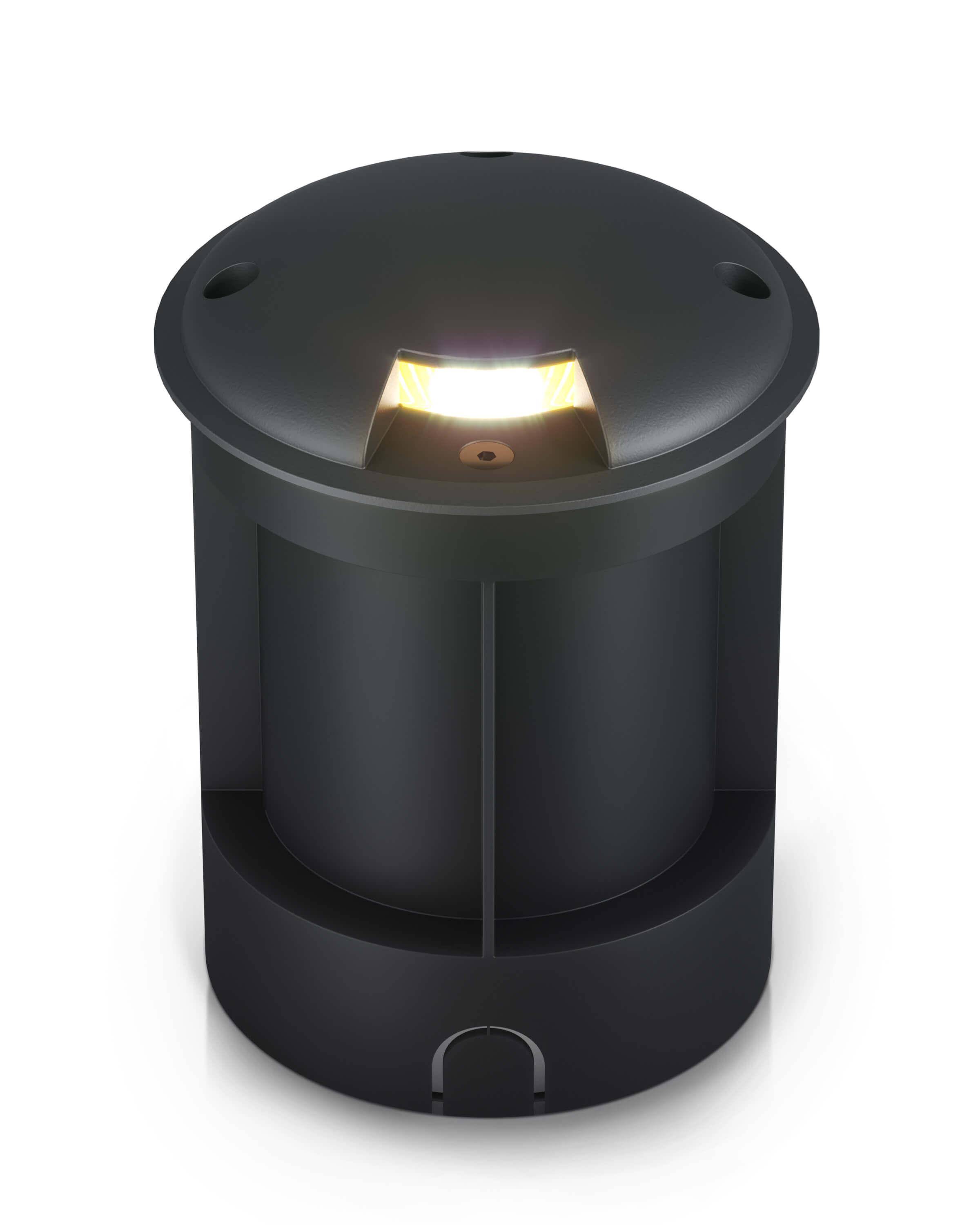 LED Bodenleuchte für außen in Schwarz 1-flammig inkl. 5W GU10 230V