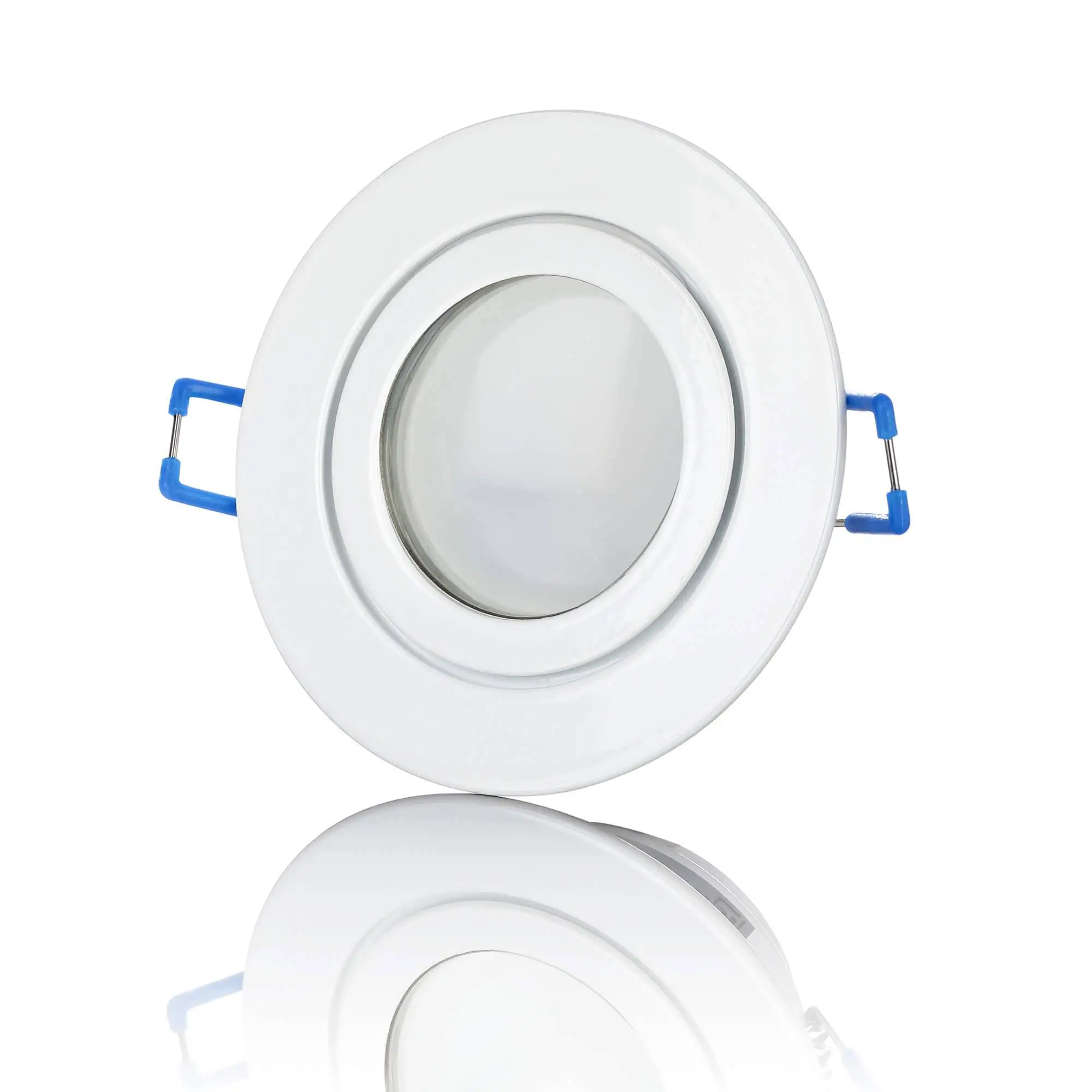 LED Einbaustrahler Flach IP44 - Weiß Rund 5W Dimmbar 120° - Agua