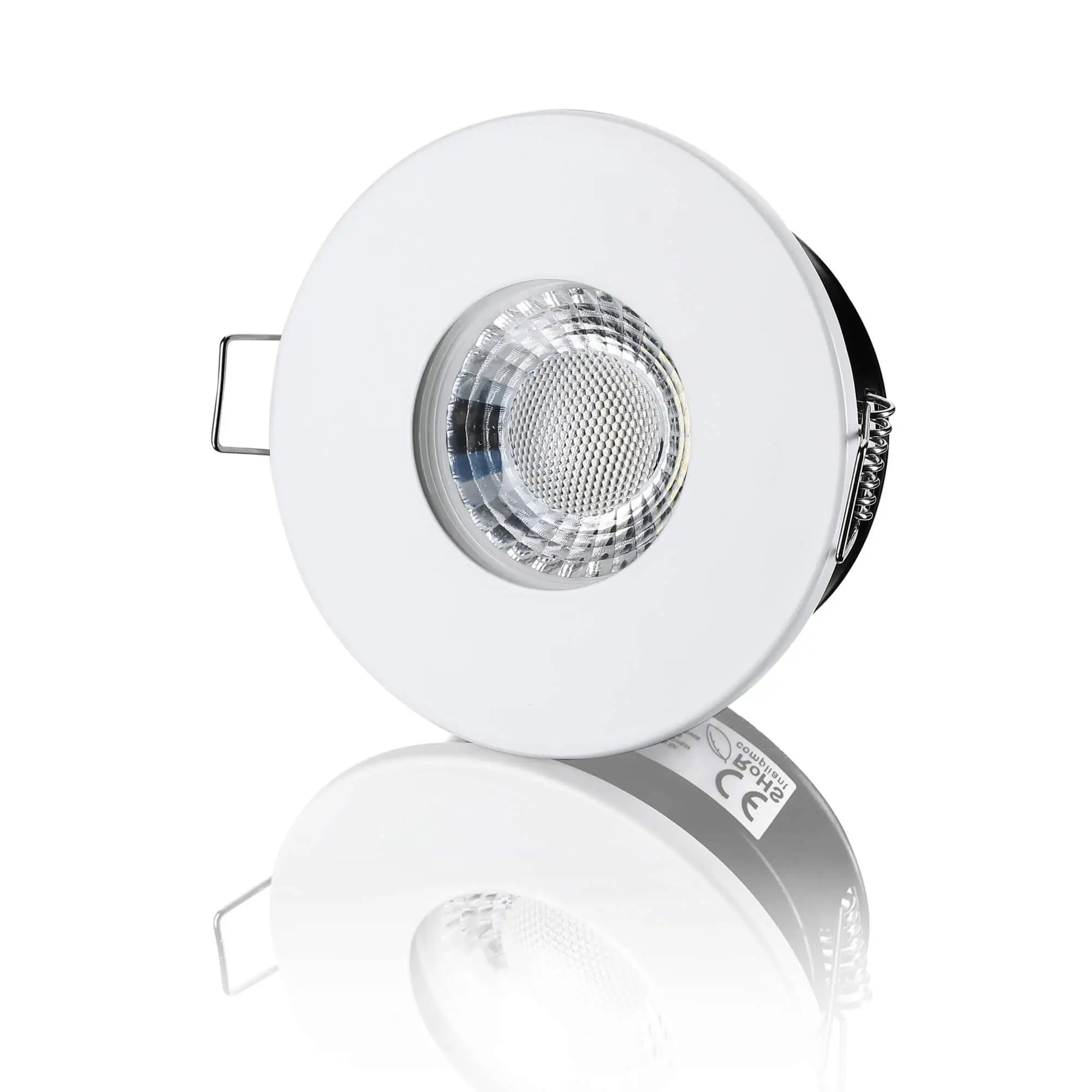 LED Einbaustrahler IP65 - Weiß Rund 5W GU10 - Fora