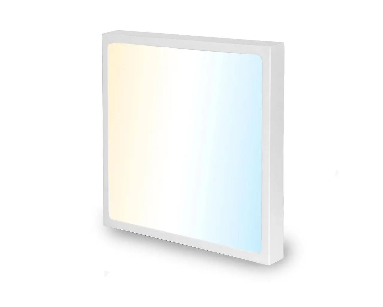 LED Deckenleuchte - Aufbauleuchte eckig 192 x 192 mm - 18W CCT