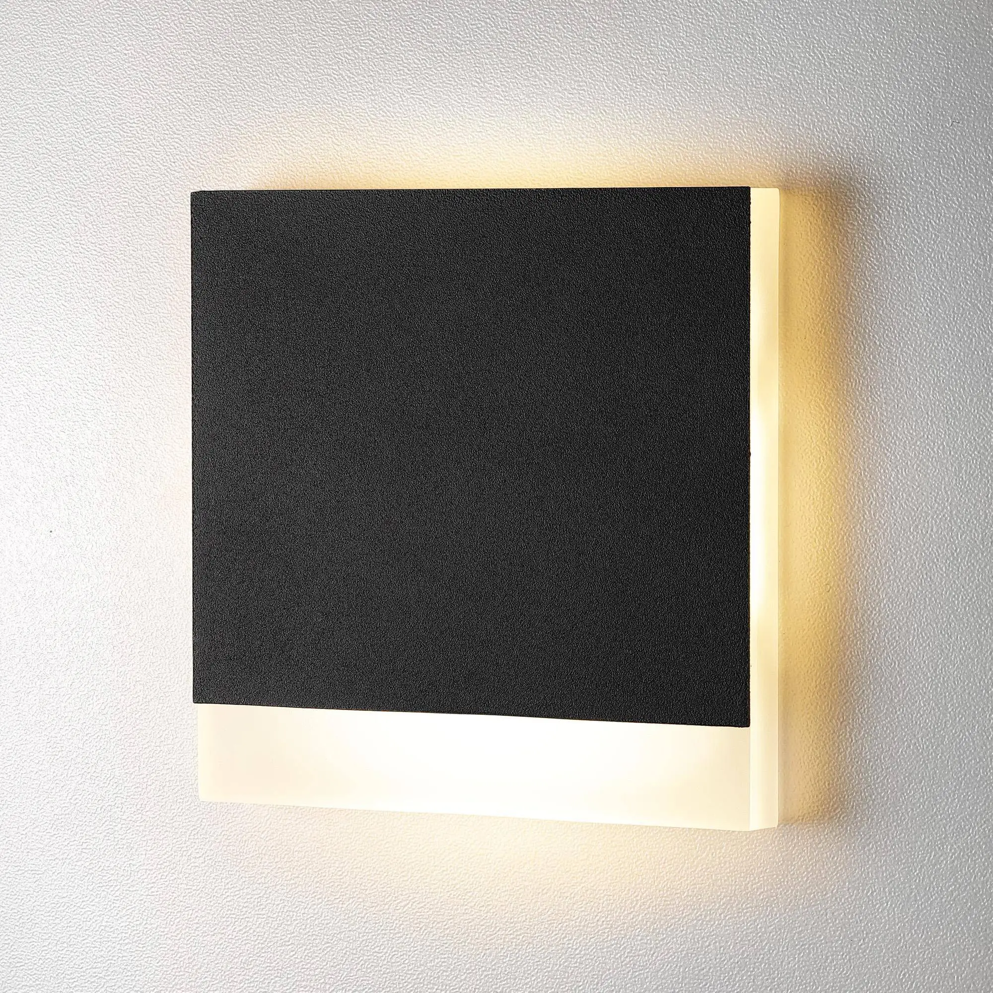 Treppenbeleuchtung - LED Wandeinbauleuchte Stripe in Schwarz - 230V 1,5W