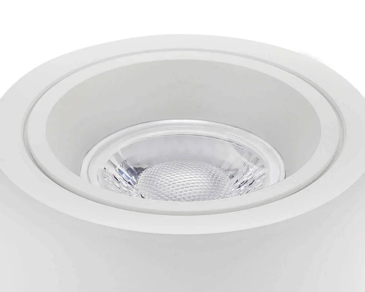 LED Aufbaustrahler Flach in Weiß Rund 230V 5W Dimmbar - Pio