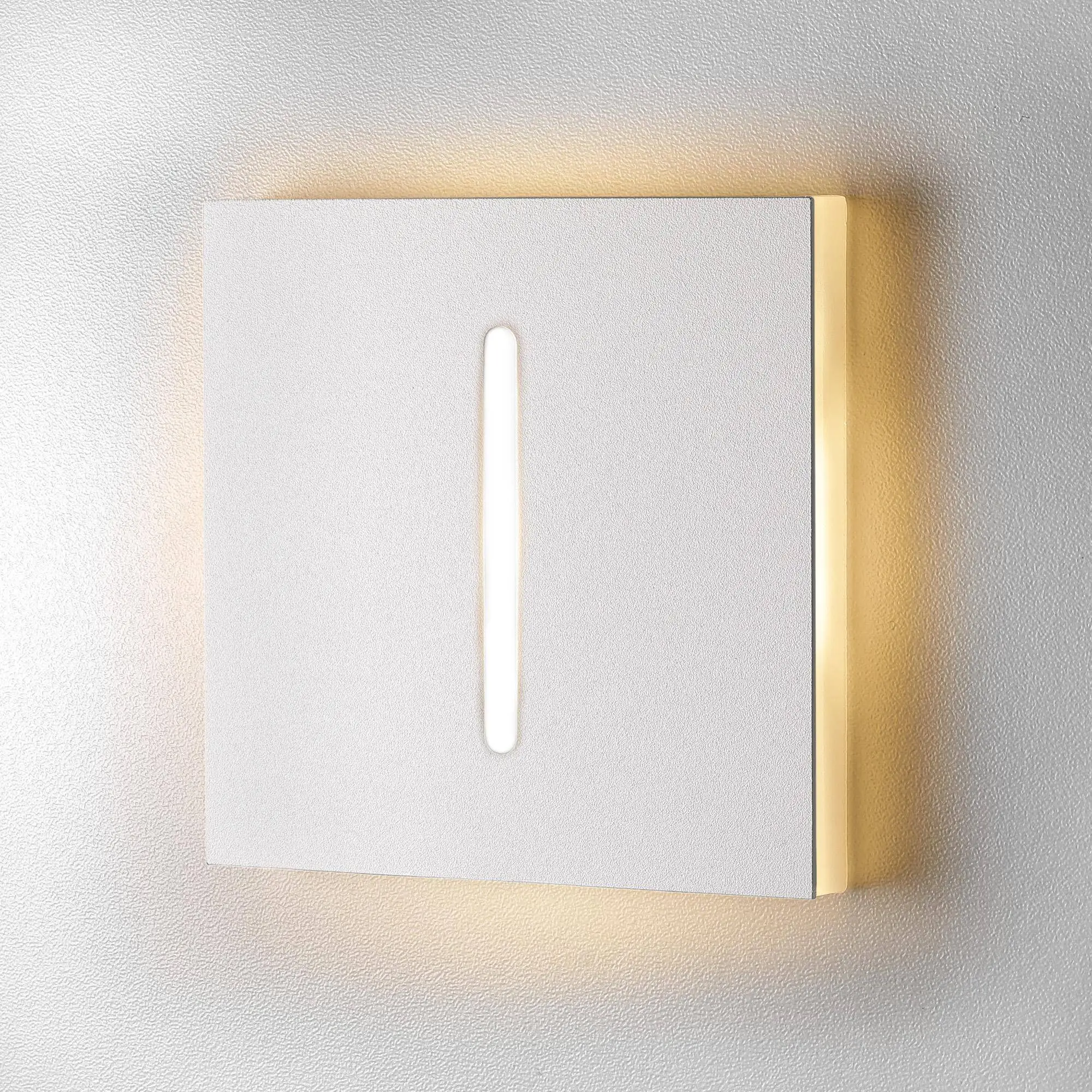 Treppenbeleuchtung - LED Wandeinbauleuchte Slide in Weiss - 230V 1,5W