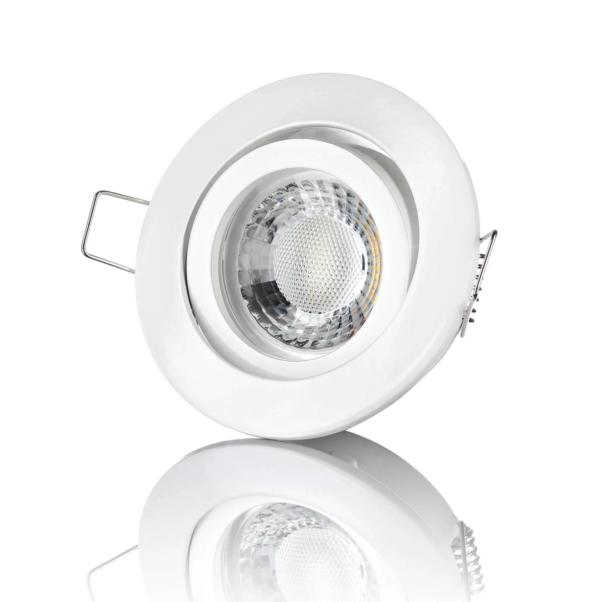 LED Einbaustrahler 230V - Weiß Rund 5W GU10 LED - Rapid